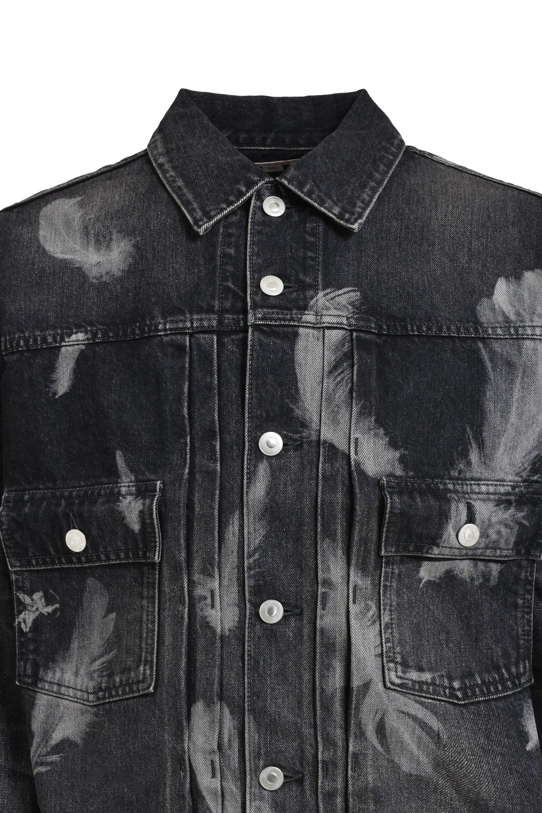 "MASU BOYS" FEATHER DENIM JACKET / BLK