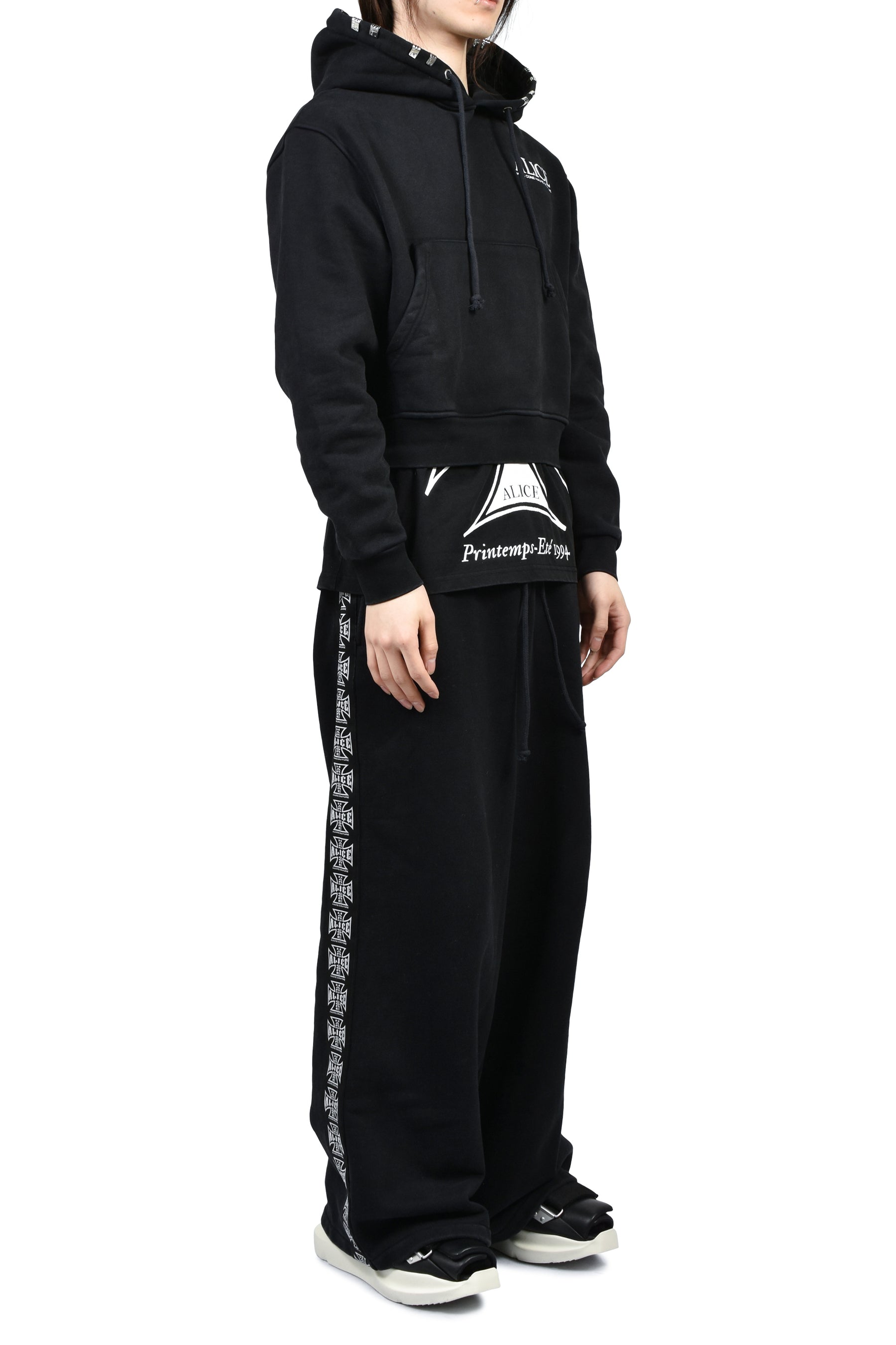 CO-TOUR LAYERED SWEATSHIRT / BLK