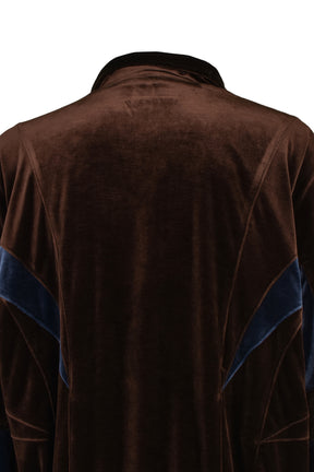 VELOUR WARM UP JACKET / BRW