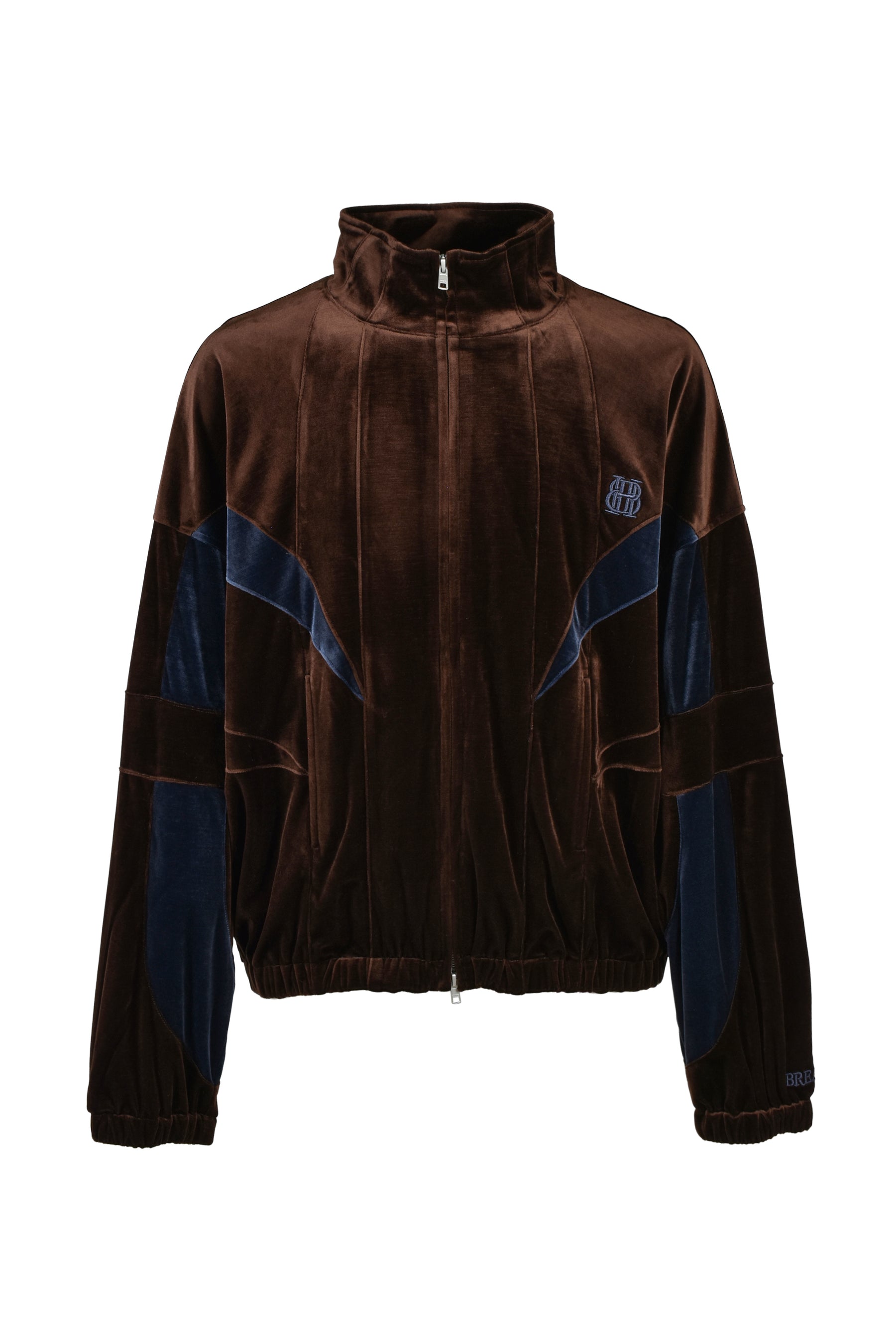 VELOUR WARM UP JACKET / BRW