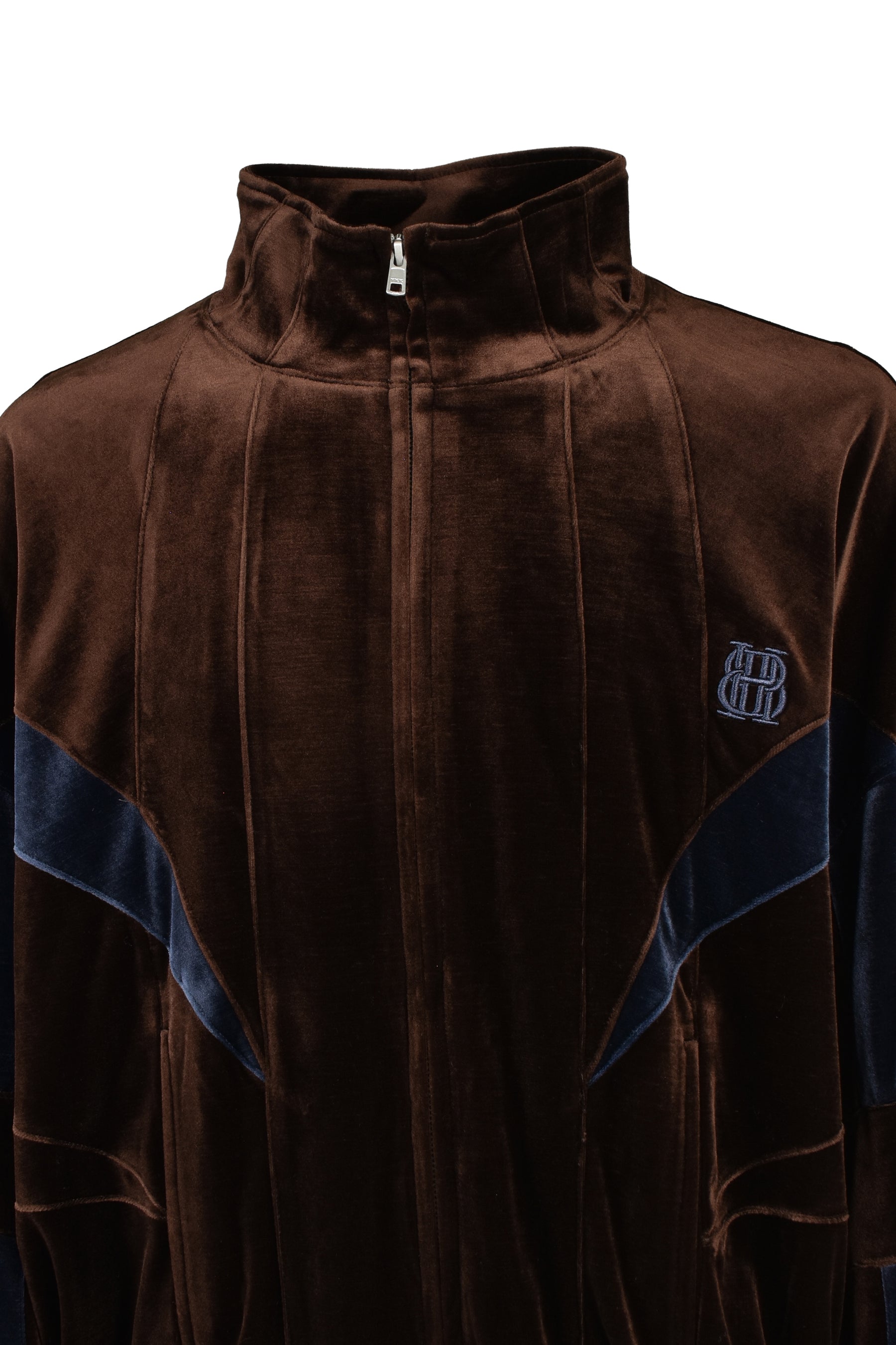 VELOUR WARM UP JACKET / BRW