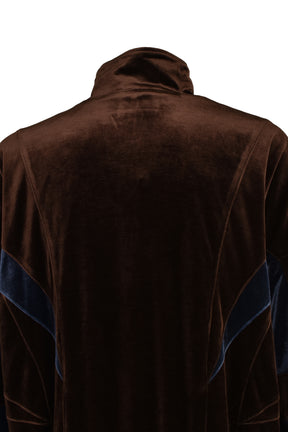 VELOUR WARM UP JACKET / BRW