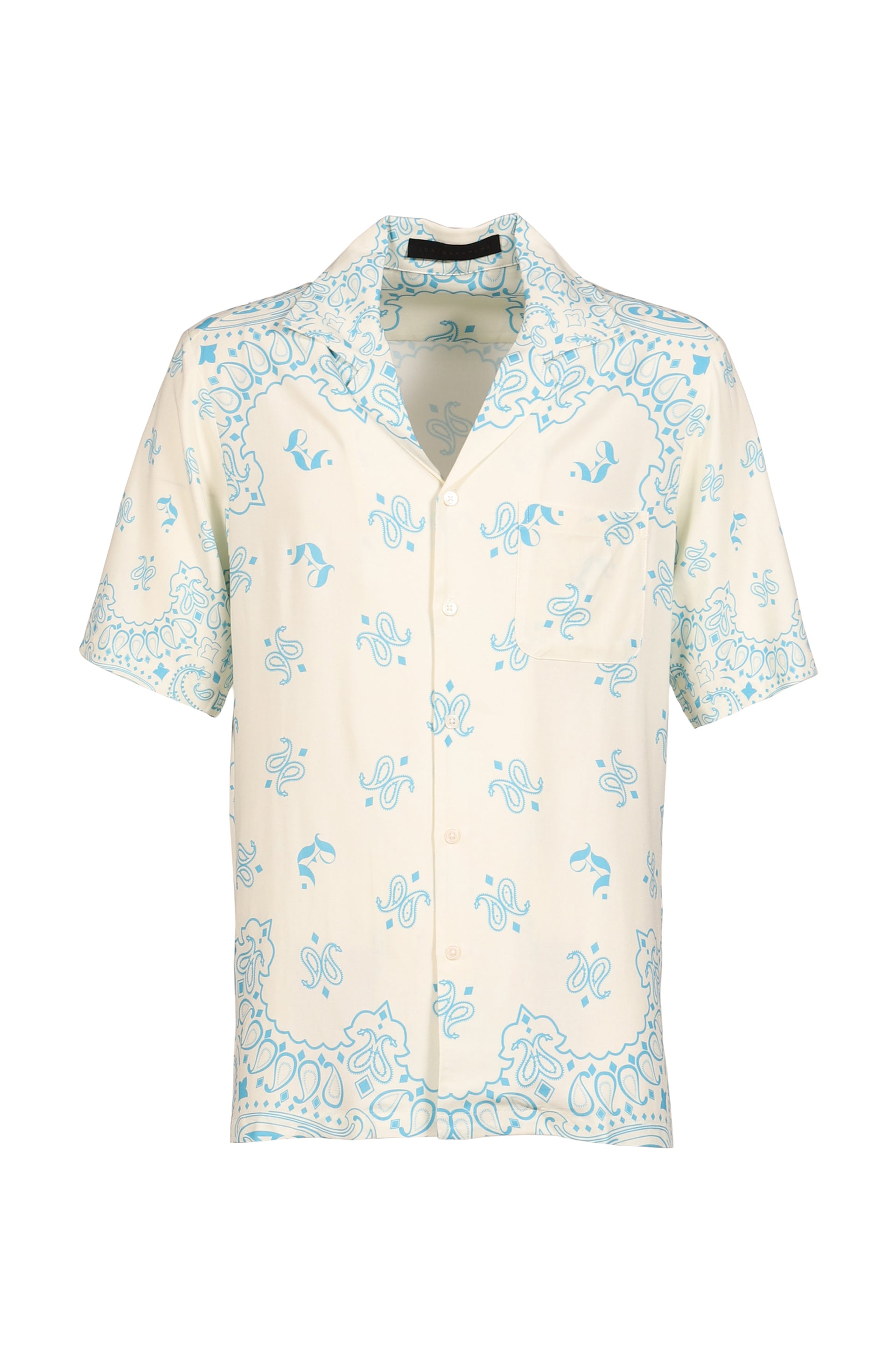 PAISLEY SHORT SLEEVE SHIRTS / VANILLA
