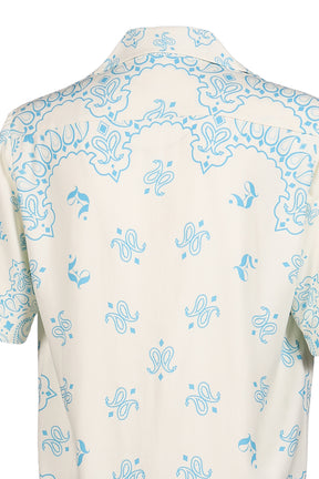 PAISLEY SHORT SLEEVE SHIRTS / VANILLA
