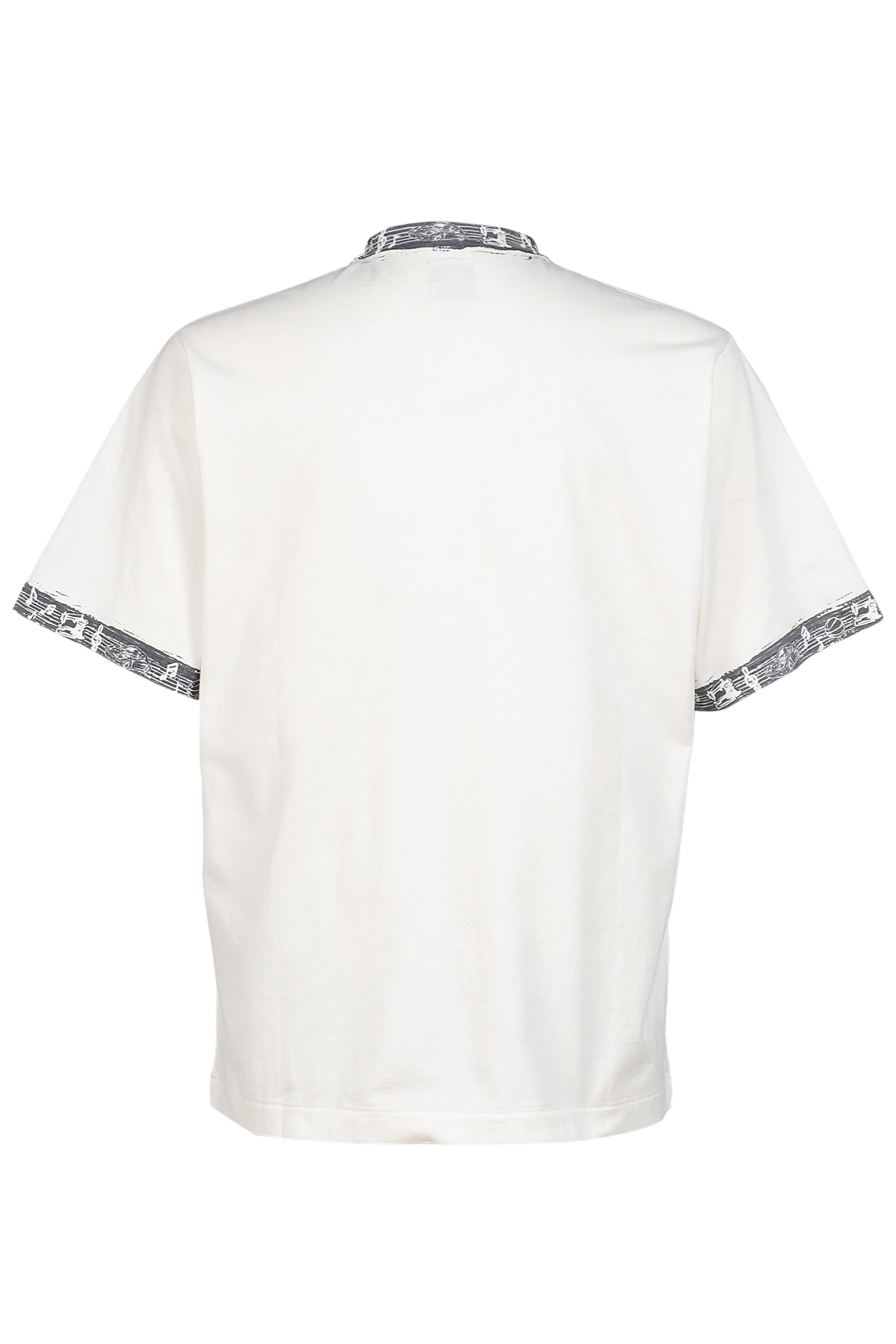DEAR BORO INDIGO RINGER TEE / WHT