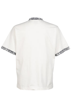 DEAR BORO INDIGO RINGER TEE / WHT