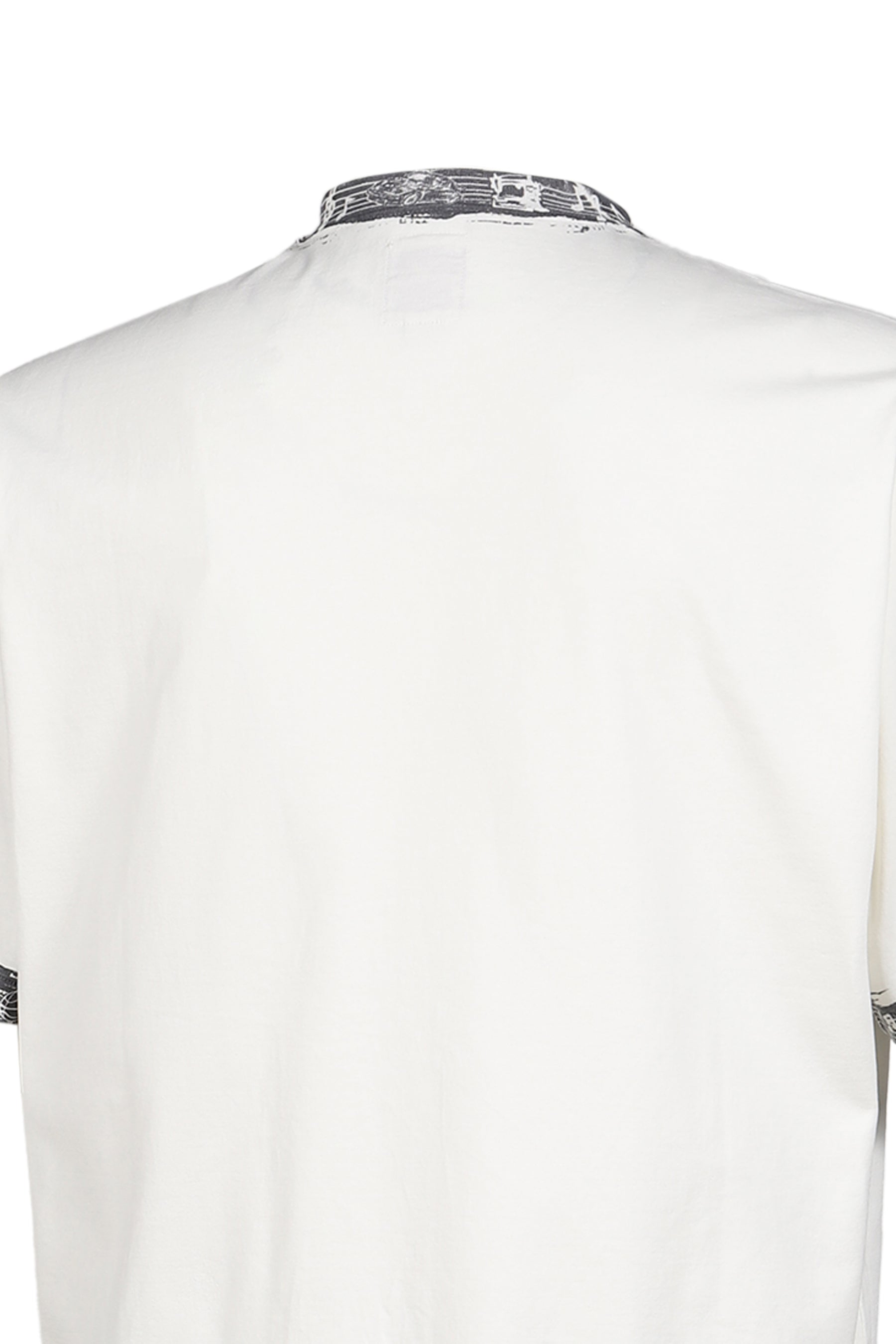 DEAR BORO INDIGO RINGER TEE / WHT