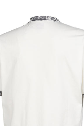 DEAR BORO INDIGO RINGER TEE / WHT