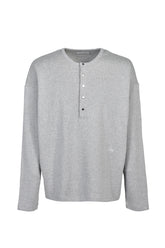 SOFT RIB HENLEY / FOG GRY