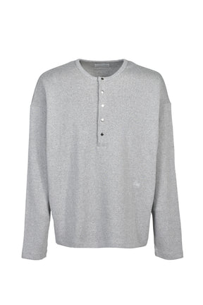 SOFT RIB HENLEY / FOG GRY