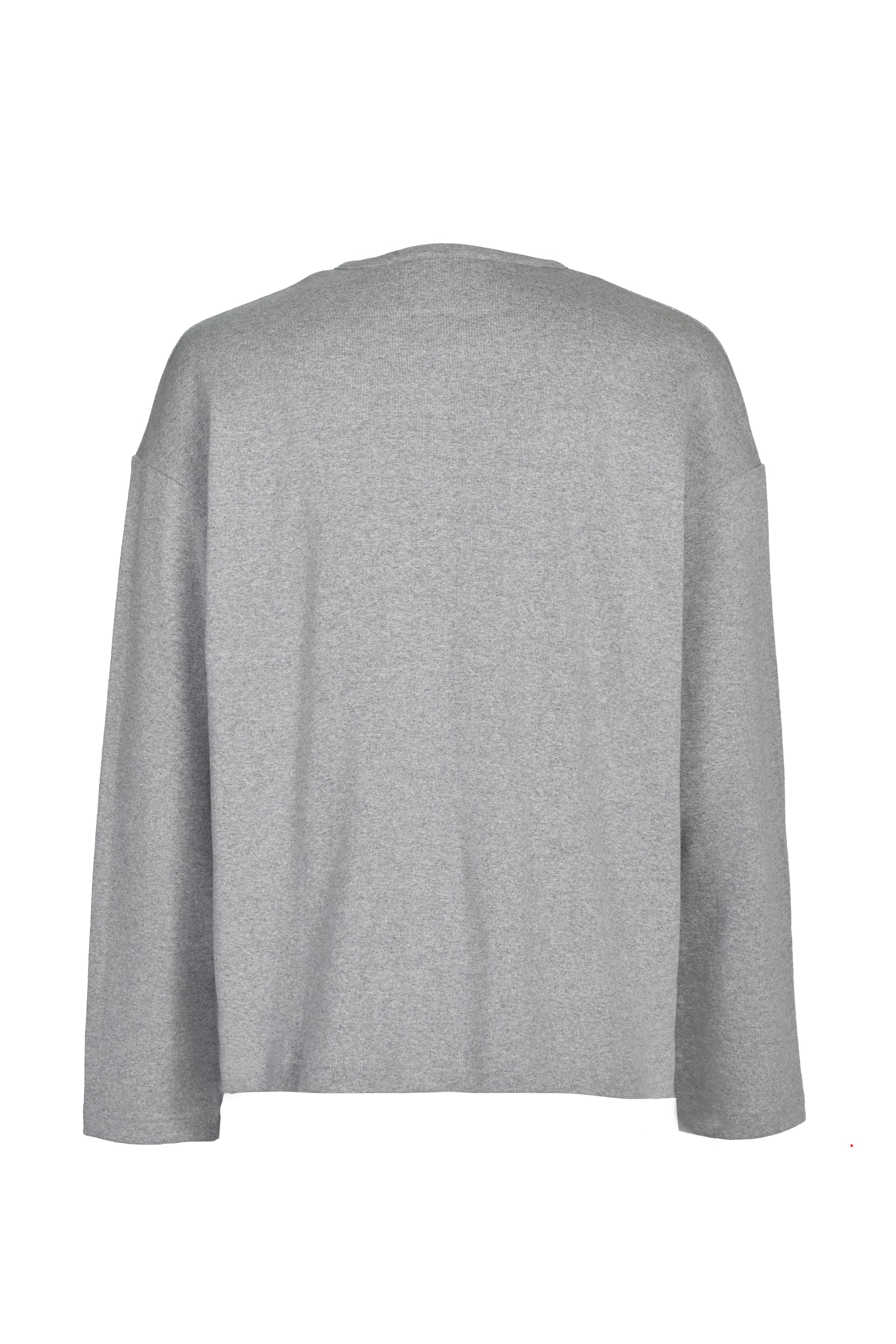 SOFT RIB HENLEY / FOG GRY