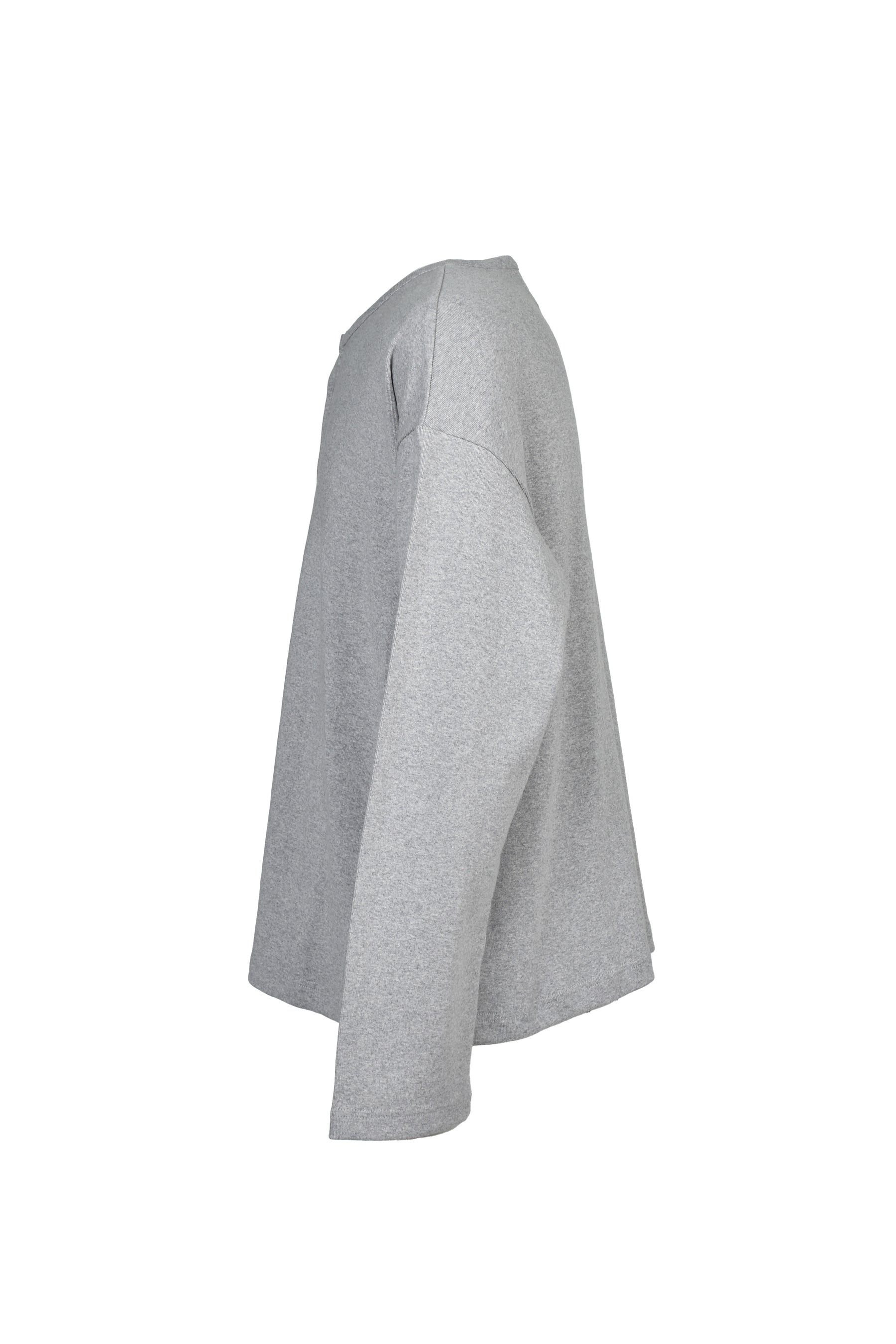 SOFT RIB HENLEY / FOG GRY