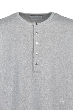 SOFT RIB HENLEY / FOG GRY
