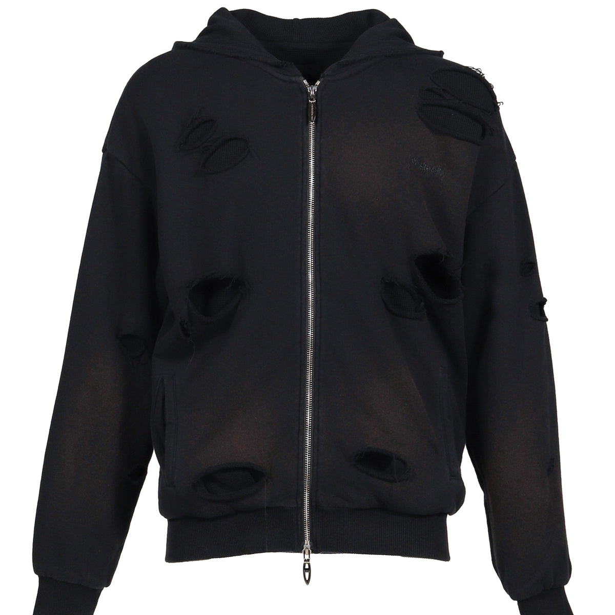 JUN/NAKAYAMA ジュン ナカヤマ FW25 THERMAL LAYERED ZIP HOODIE / BLK