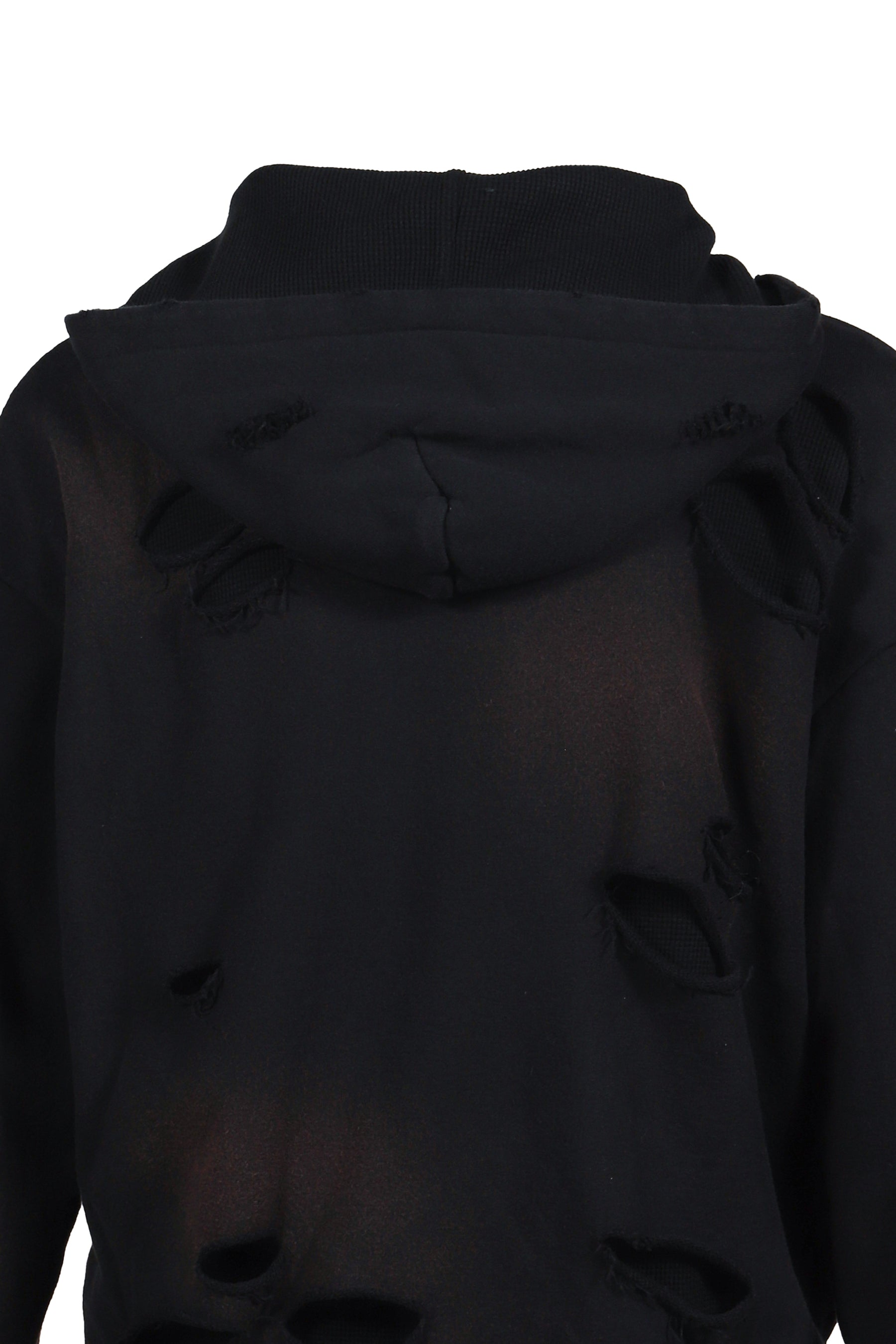 JUN/NAKAYAMA ジュン ナカヤマ FW25 THERMAL LAYERED ZIP HOODIE / BLK