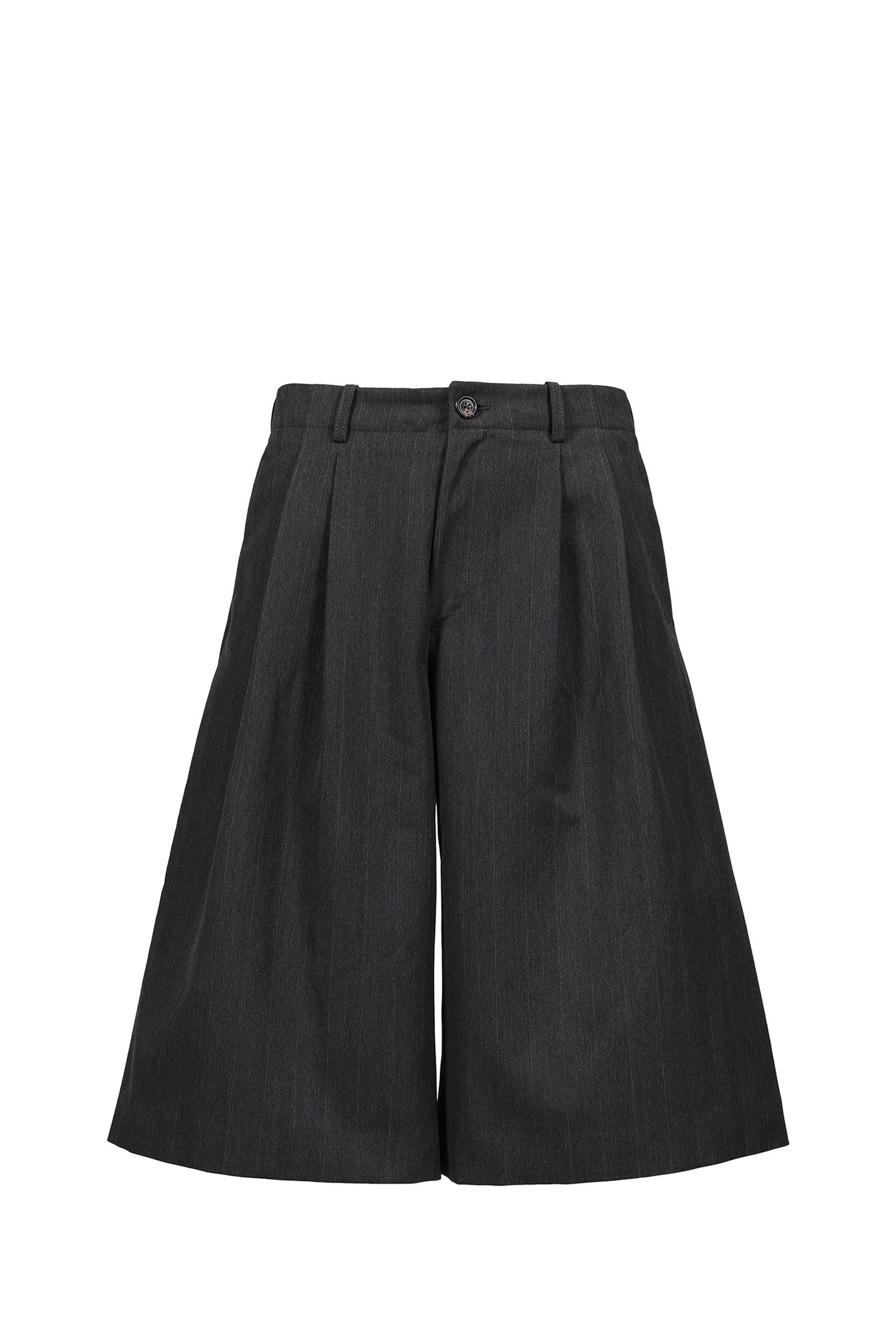 SPLIT SHORTS / GRY PINSTRIPE
