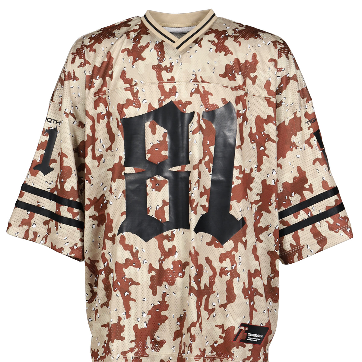 TIGHTBOOTH TBPR / FOOTBALL SHIRT / DESERT CAMO SS26 - NUBIAN