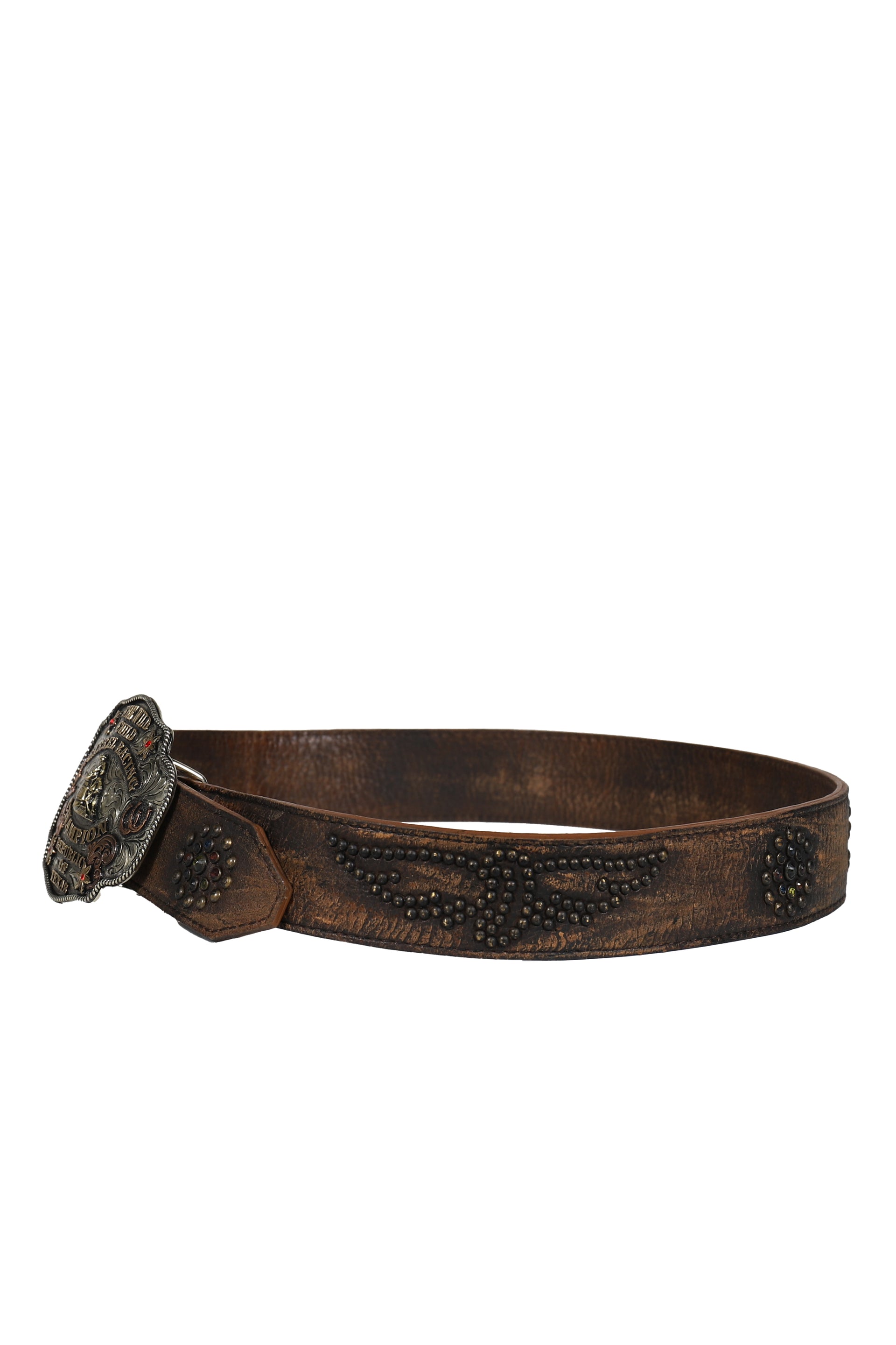 RACING CHAMPION STUDDED BELT / BRW