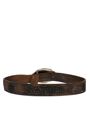 RACING CHAMPION STUDDED BELT / BRW