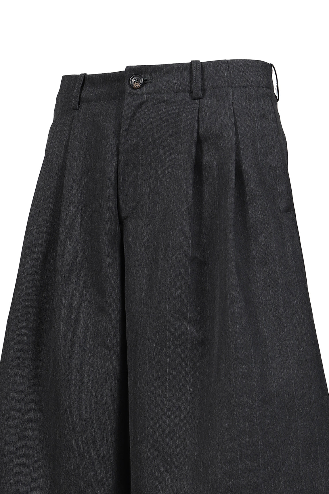 SPLIT SHORTS / GRY PINSTRIPE