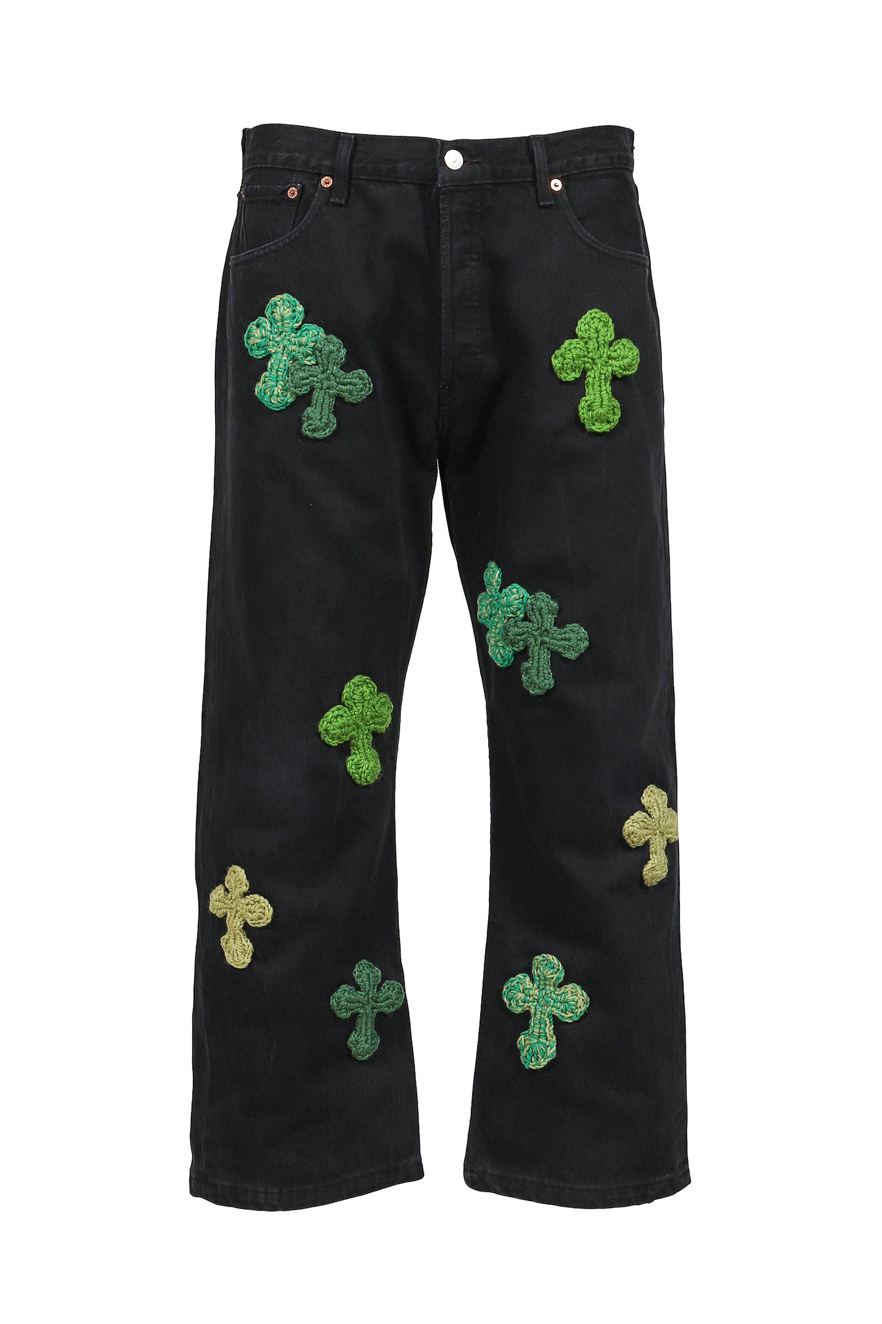 Y.A.R.N. ヤーン FW25 NUBIAN限定 3D CROSS BLACK DENIM / BLK