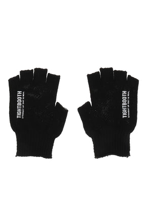 LOGO FINGERLESS GLOVE / BLK
