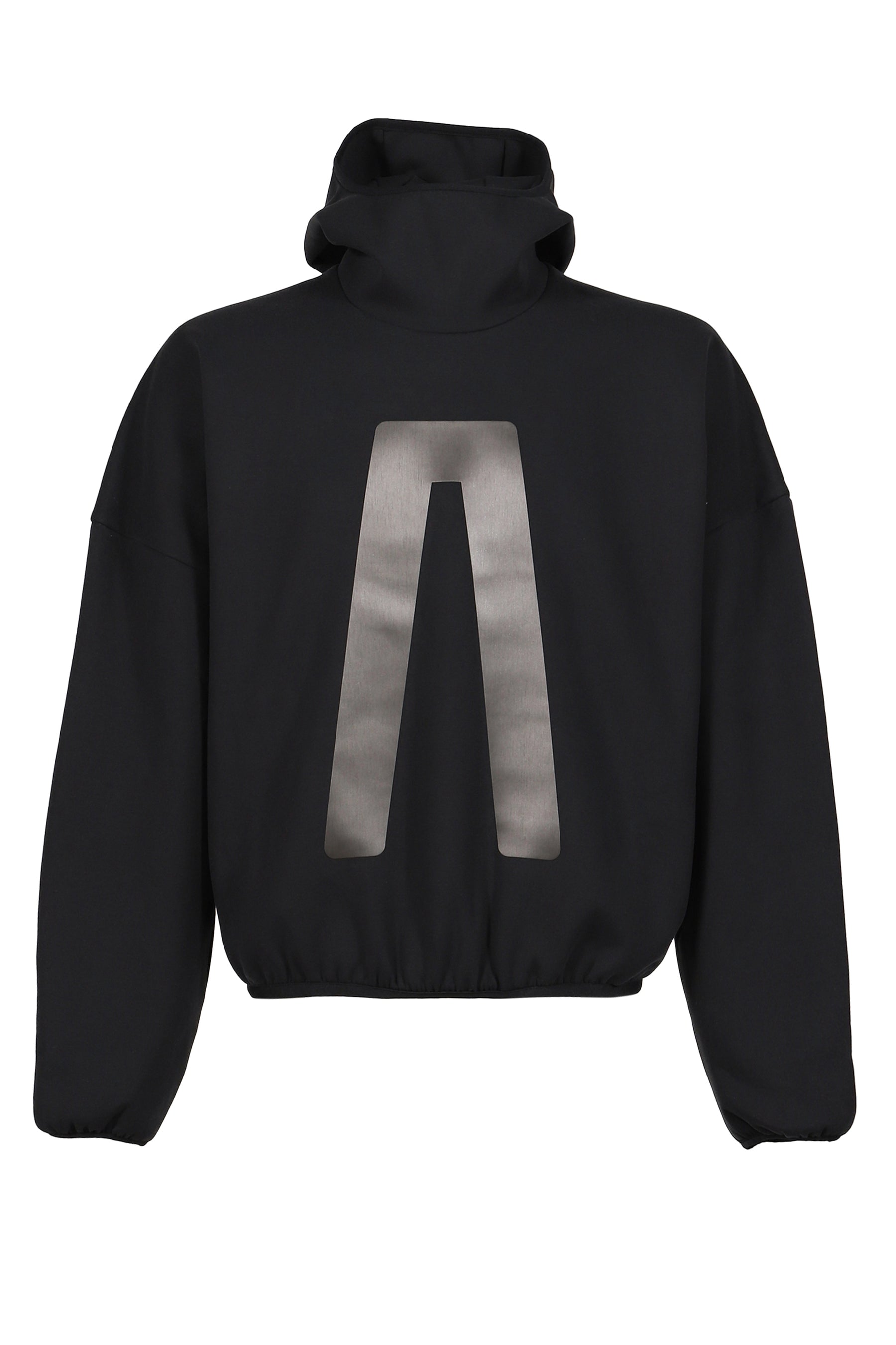 SUEDE FLEECE HOODIE / BLK