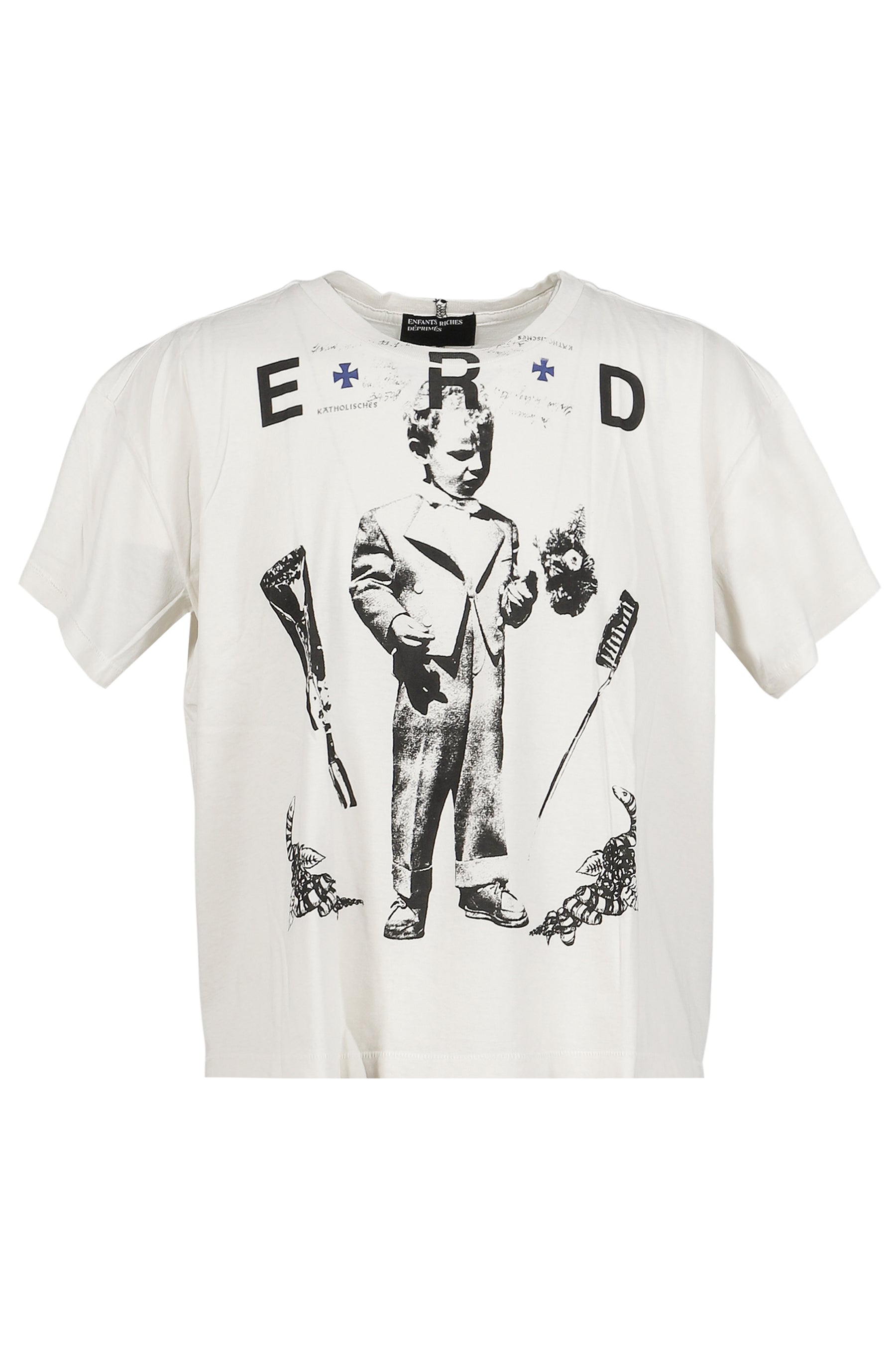 KATHOLISCHES TOOTHBRUSH T-SHIRT / FADED WHT