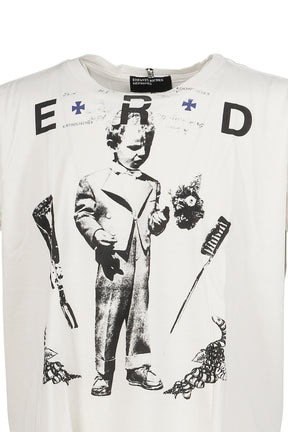 KATHOLISCHES TOOTHBRUSH T-SHIRT / FADED WHT