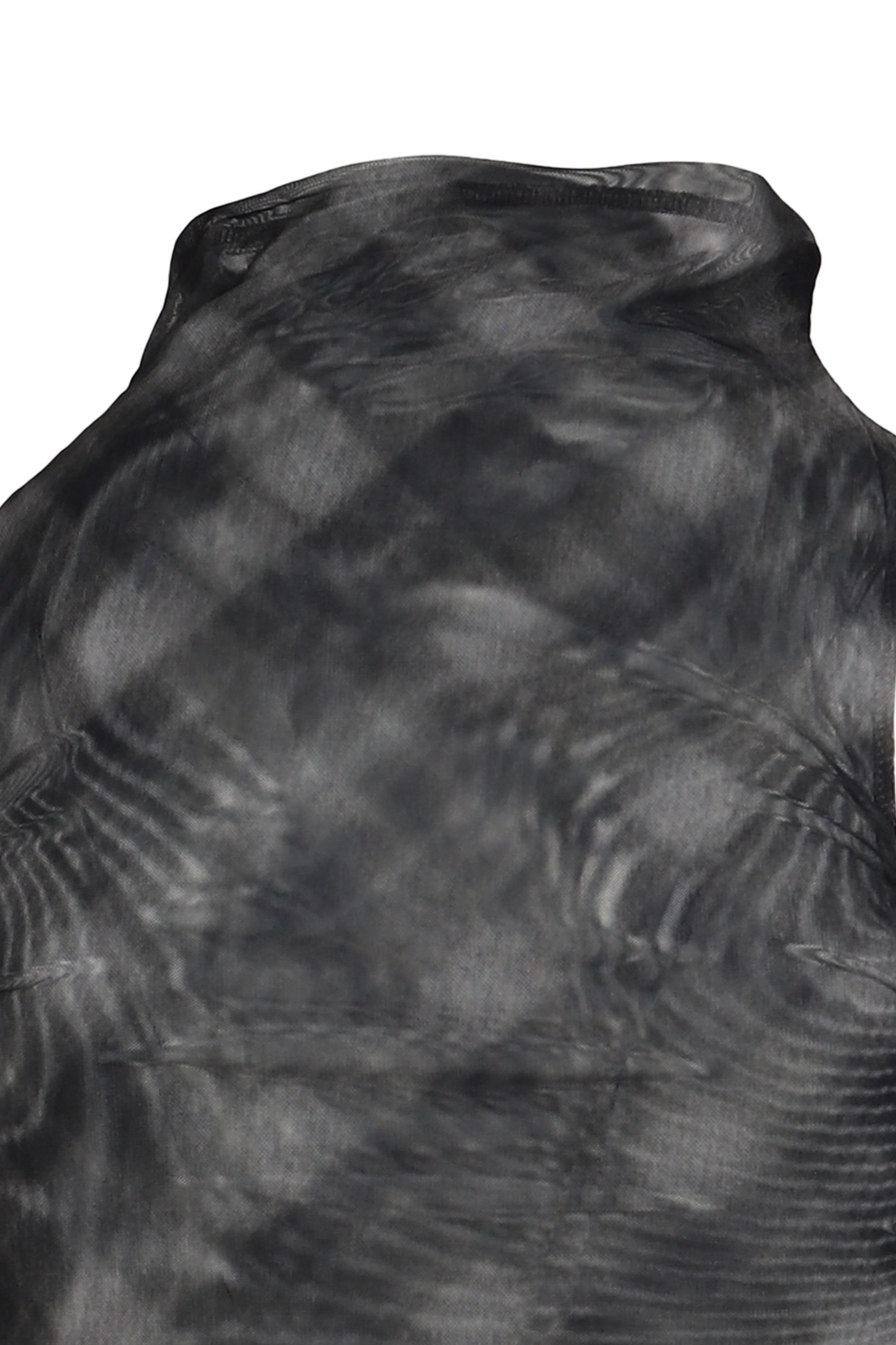 HALF NECK SHIRRING SLEEVELESS / CHECK
