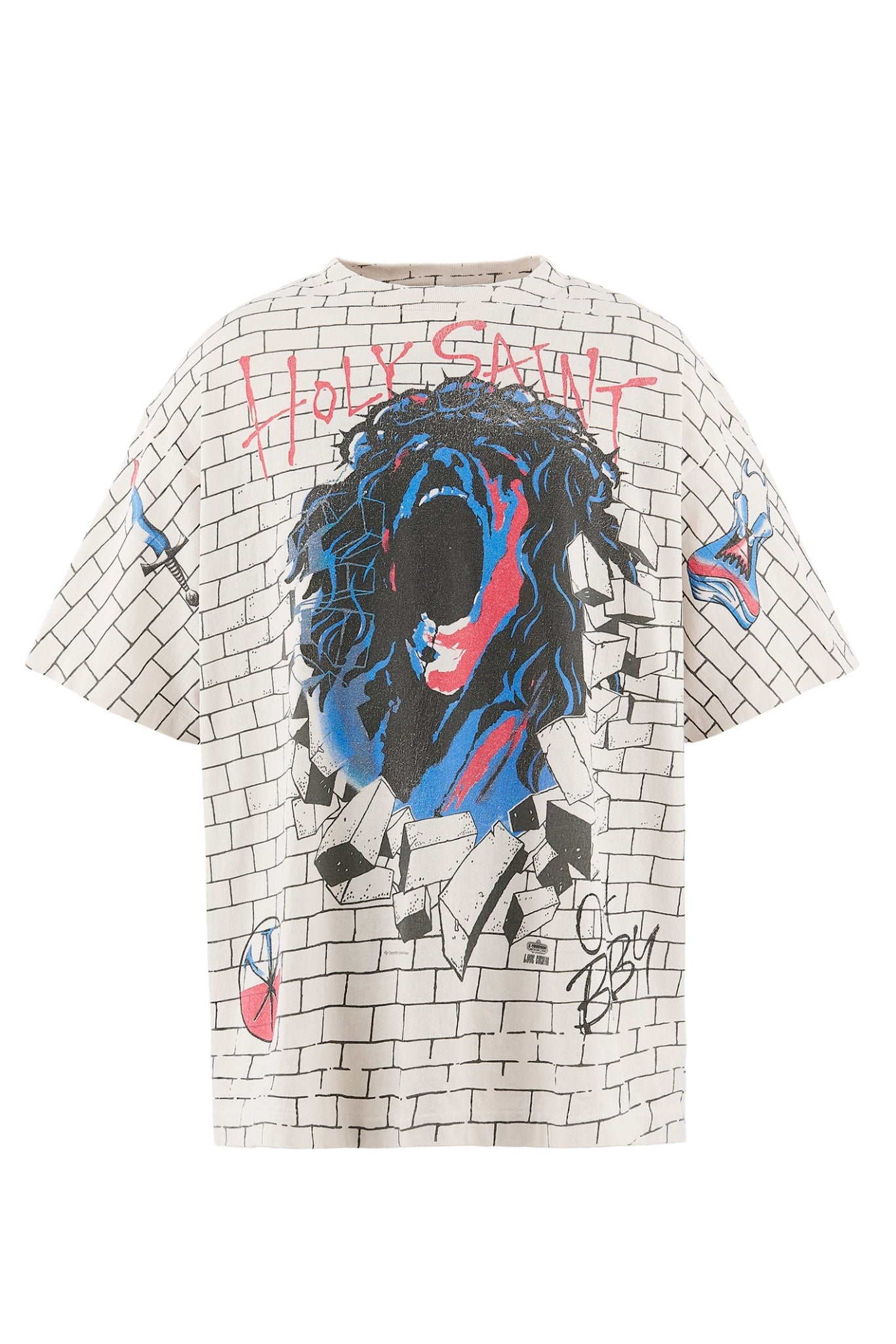 SS T-SHIRT/HOLY SAINT / WHT