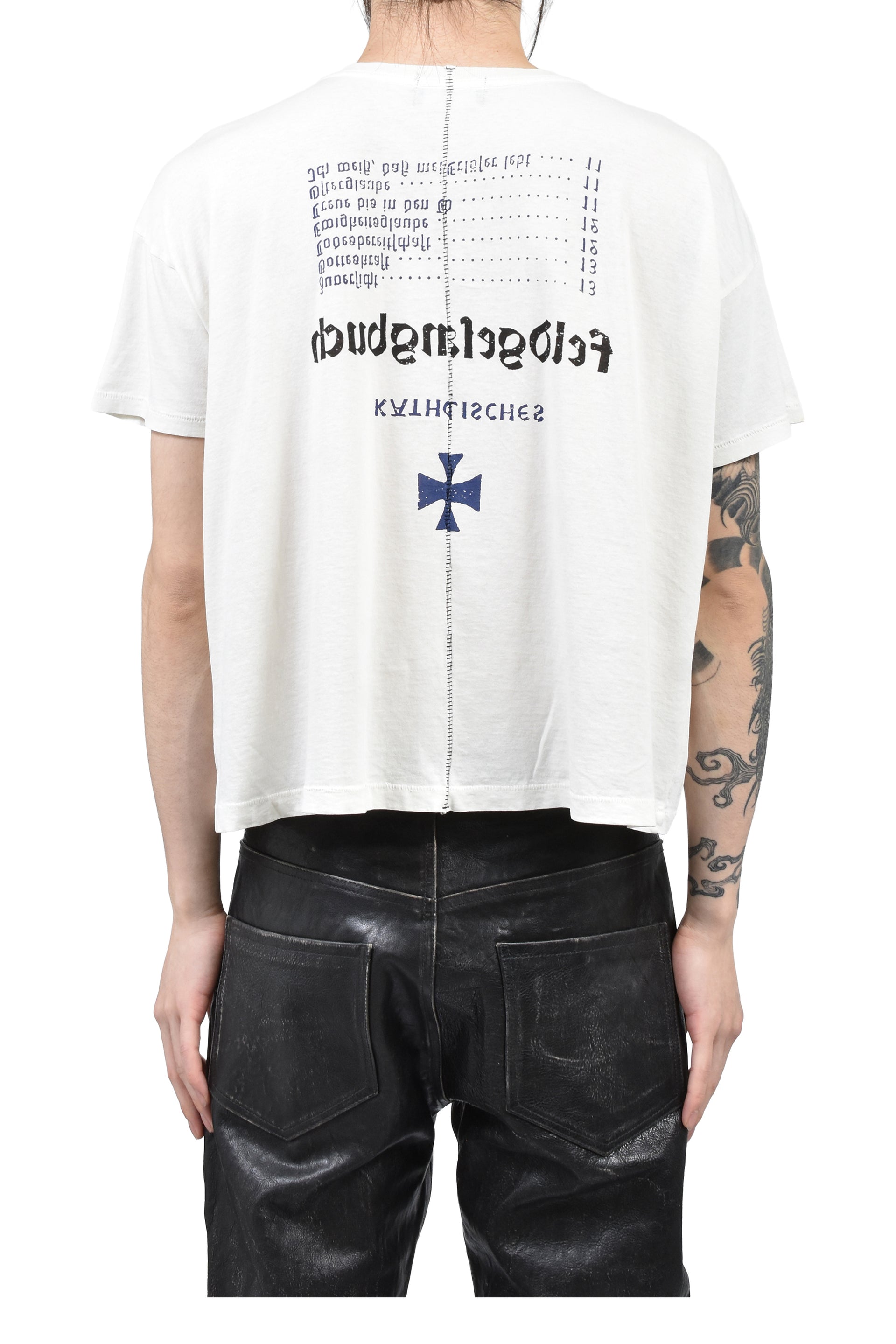 KATHOLISCHES TOOTHBRUSH T-SHIRT / FADED WHT