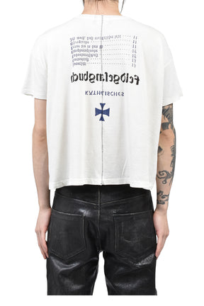 KATHOLISCHES TOOTHBRUSH T-SHIRT / FADED WHT