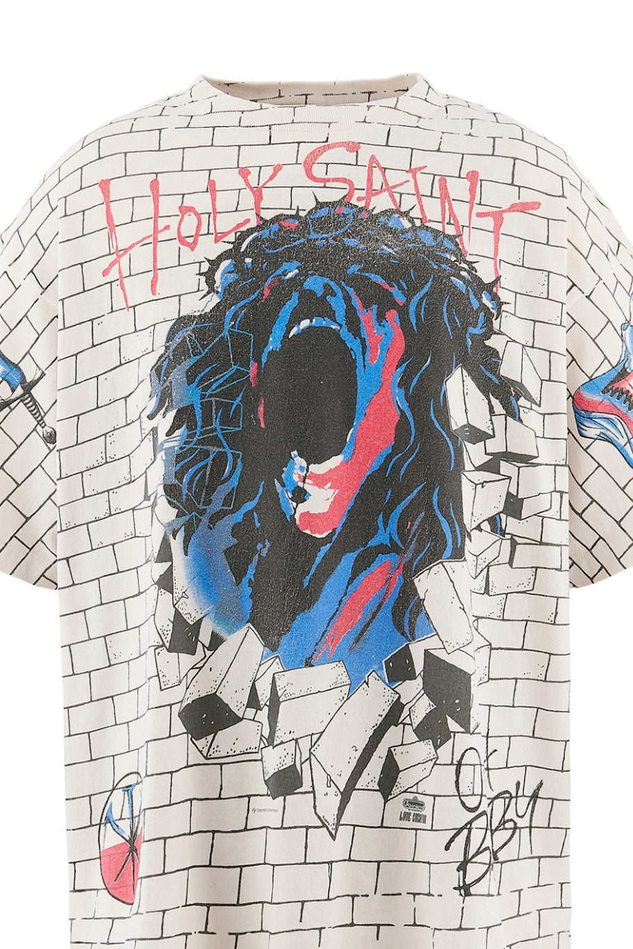 SS T-SHIRT/HOLY SAINT / WHT