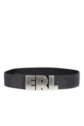 ERL LARGE SUEDE BELT LEATHER / BLK