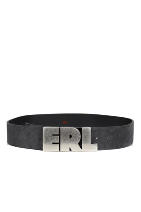 ERL LARGE SUEDE BELT LEATHER / BLK