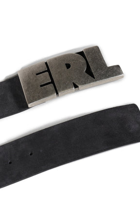 ERL LARGE SUEDE BELT LEATHER / BLK