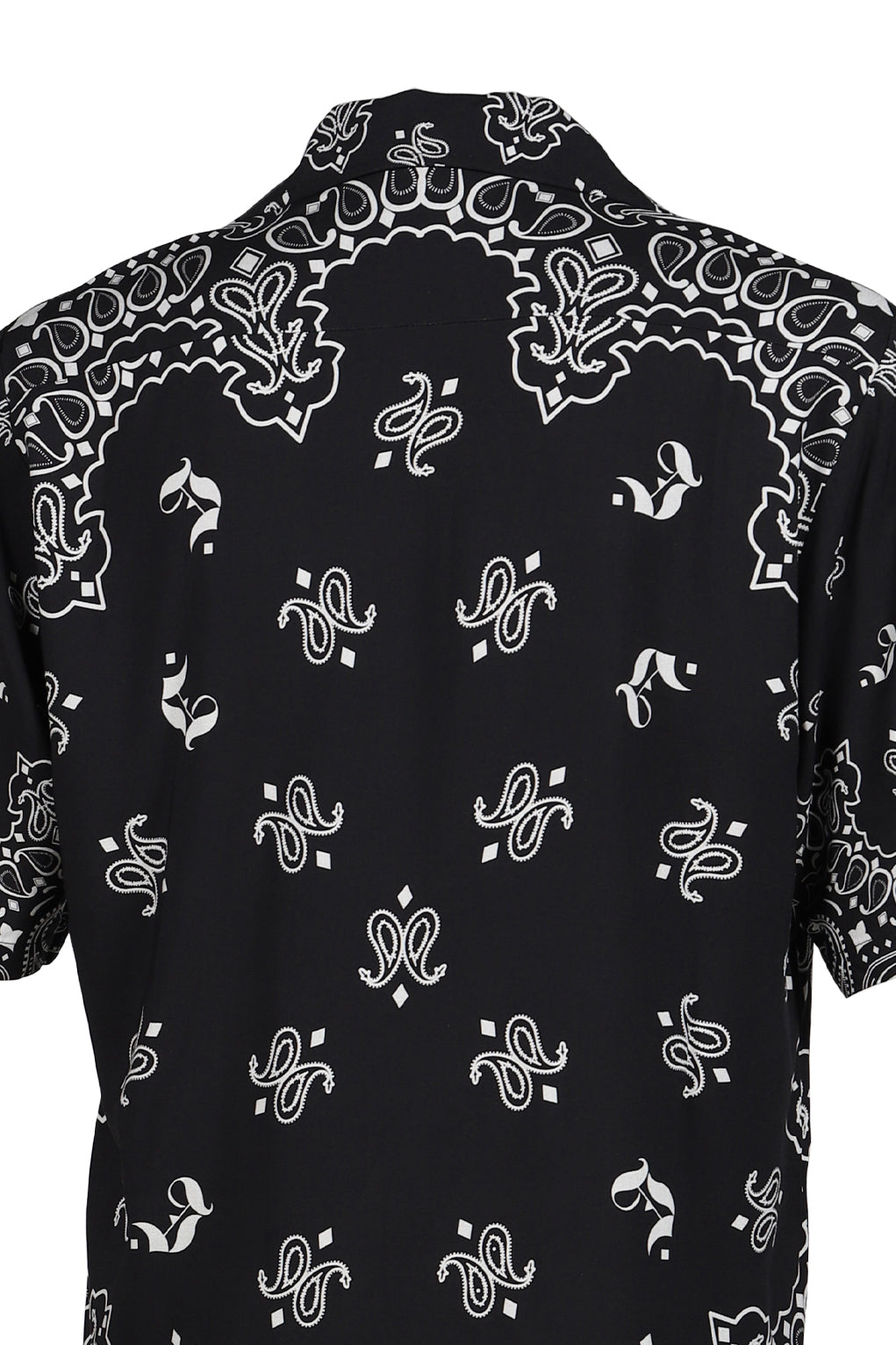 PAISLEY SHORT SLEEVE SHIRTS / BLK