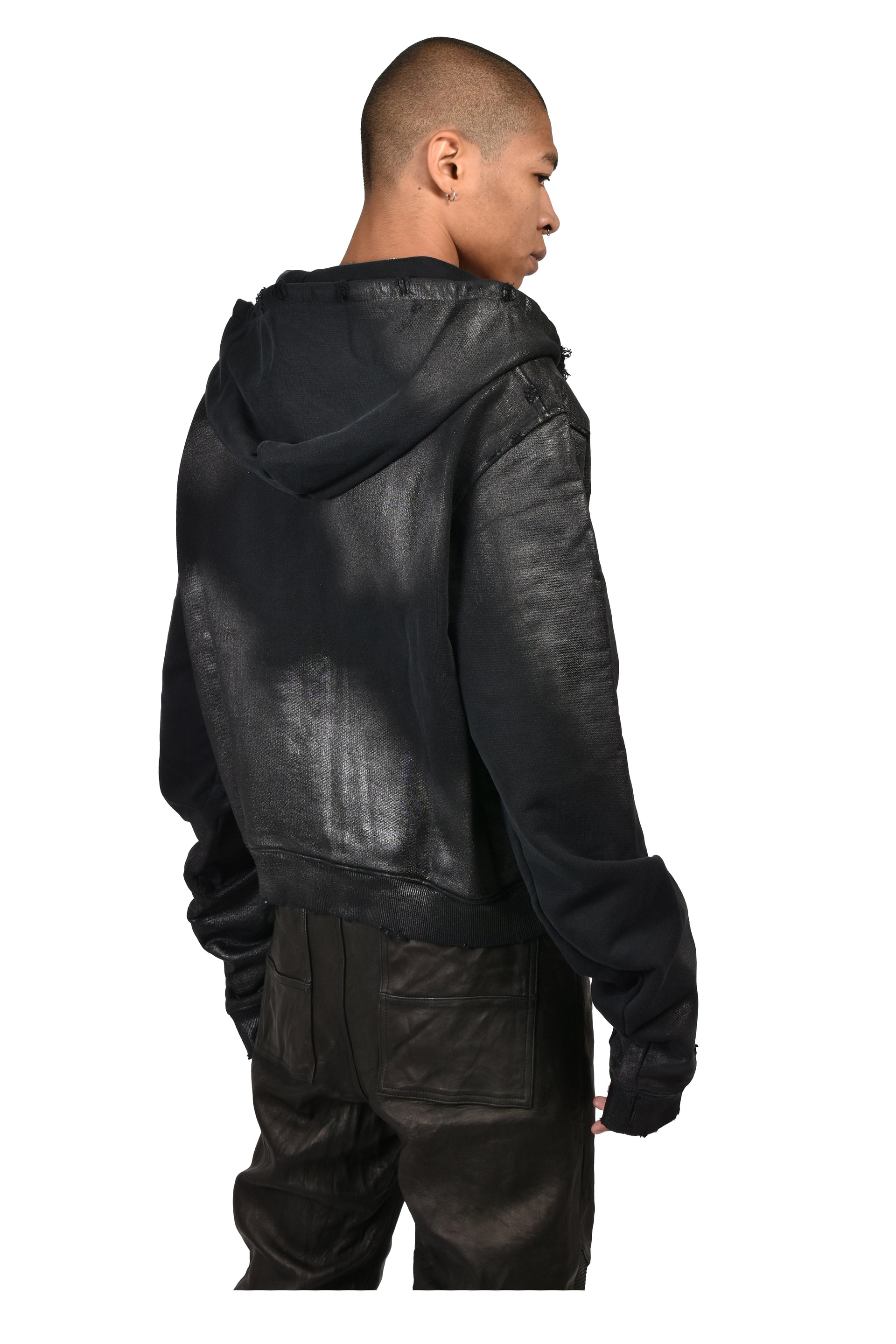 NOIR WAXED FULL ZIP / WAXED BLK
