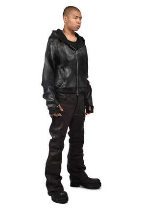 NOIR WAXED FULL ZIP / WAXED BLK