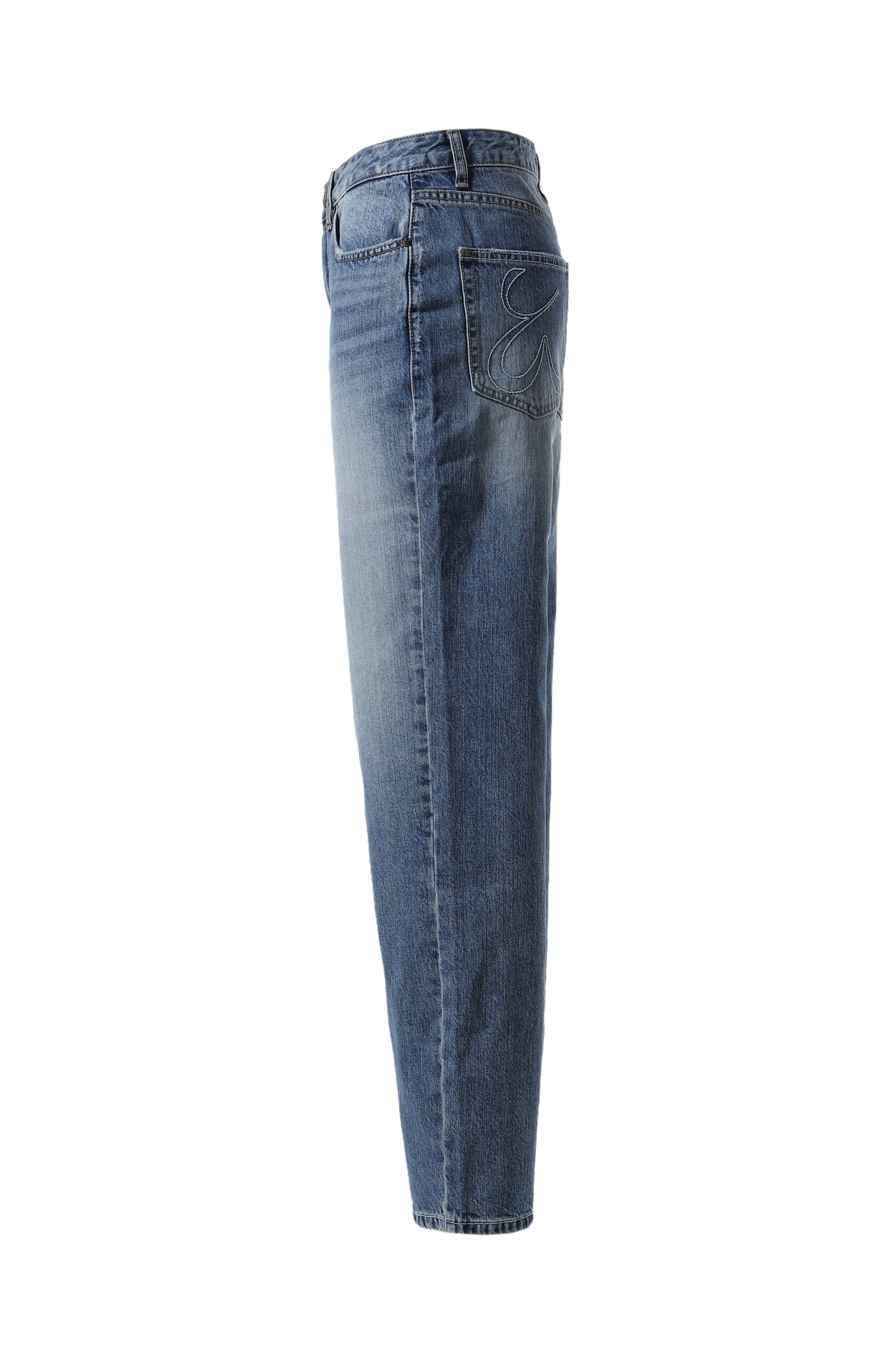 93 MID-RISE LOOSE FIT JEANS / BLU