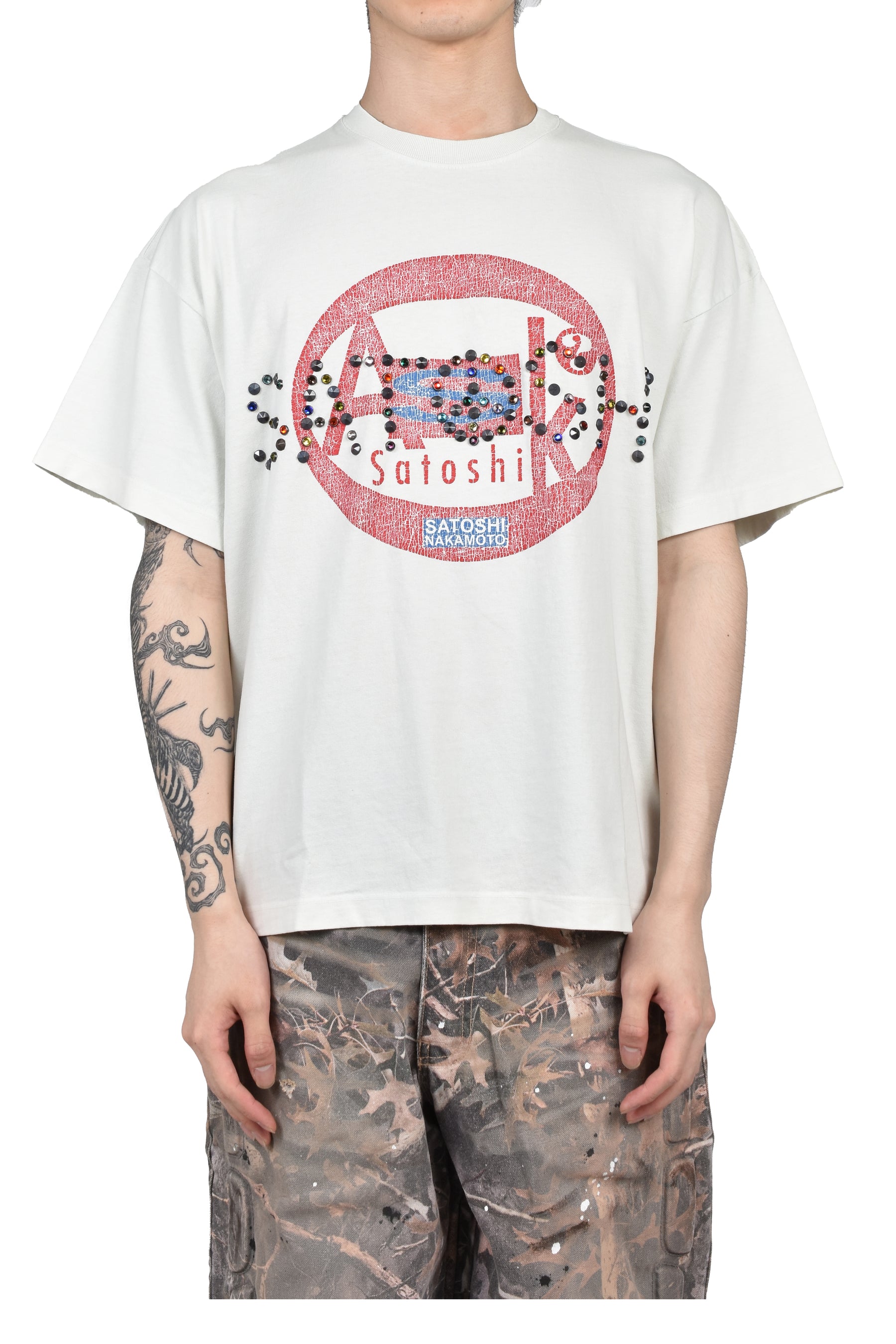 ASK SATOSHI TEE / WHT