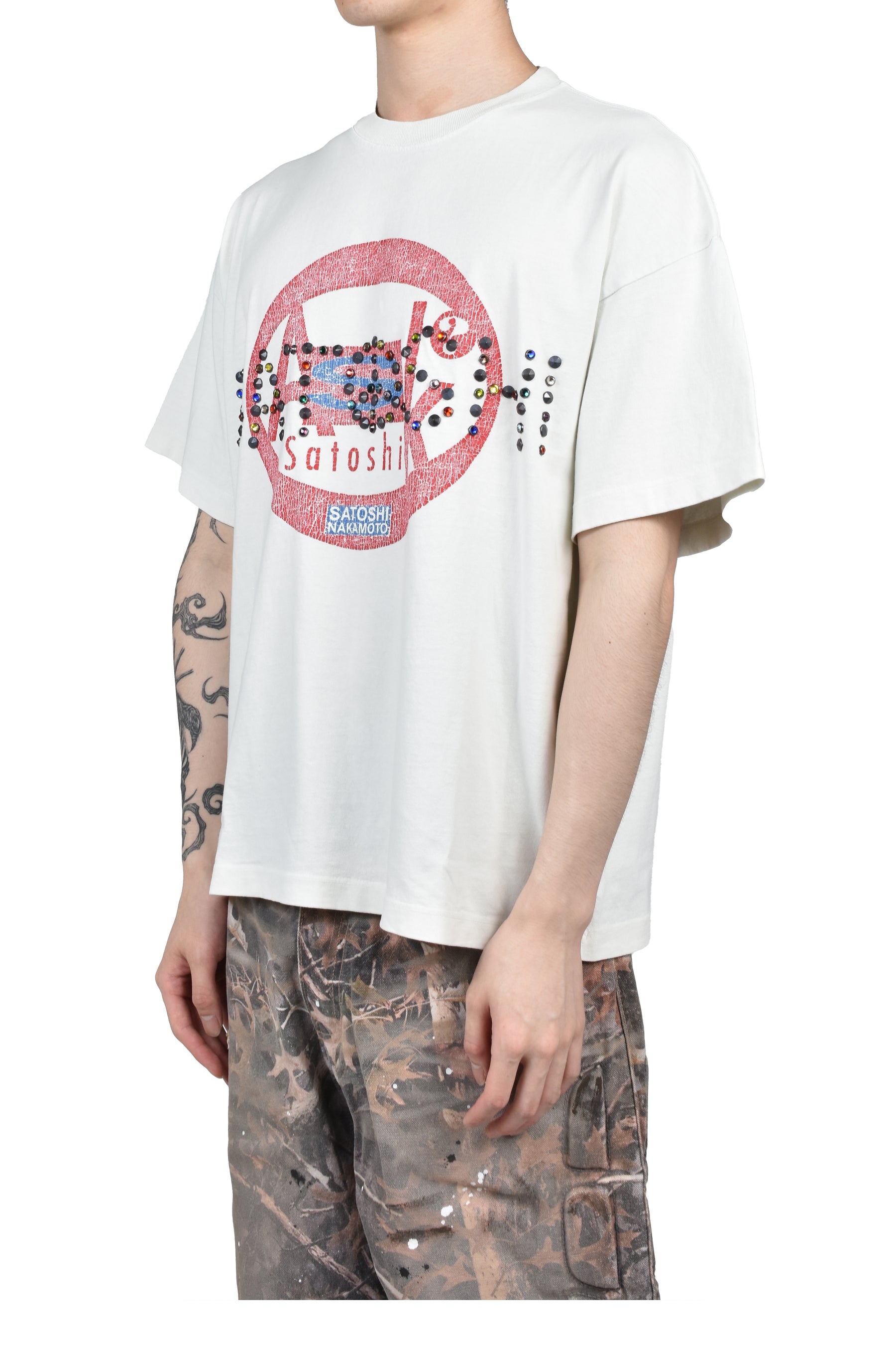ASK SATOSHI TEE / WHT