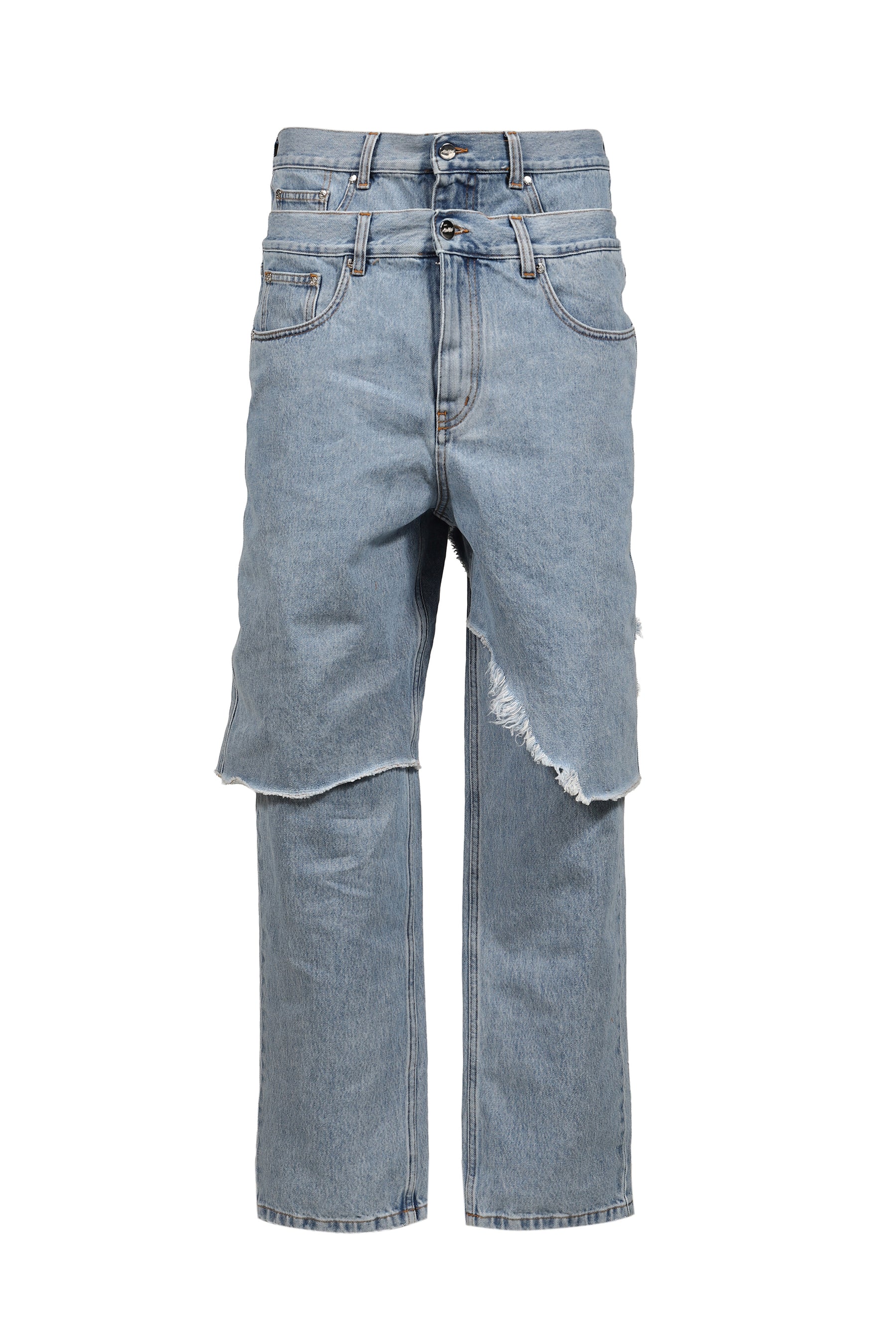 DOUBLE LAYER DENIM / WASHED BLU