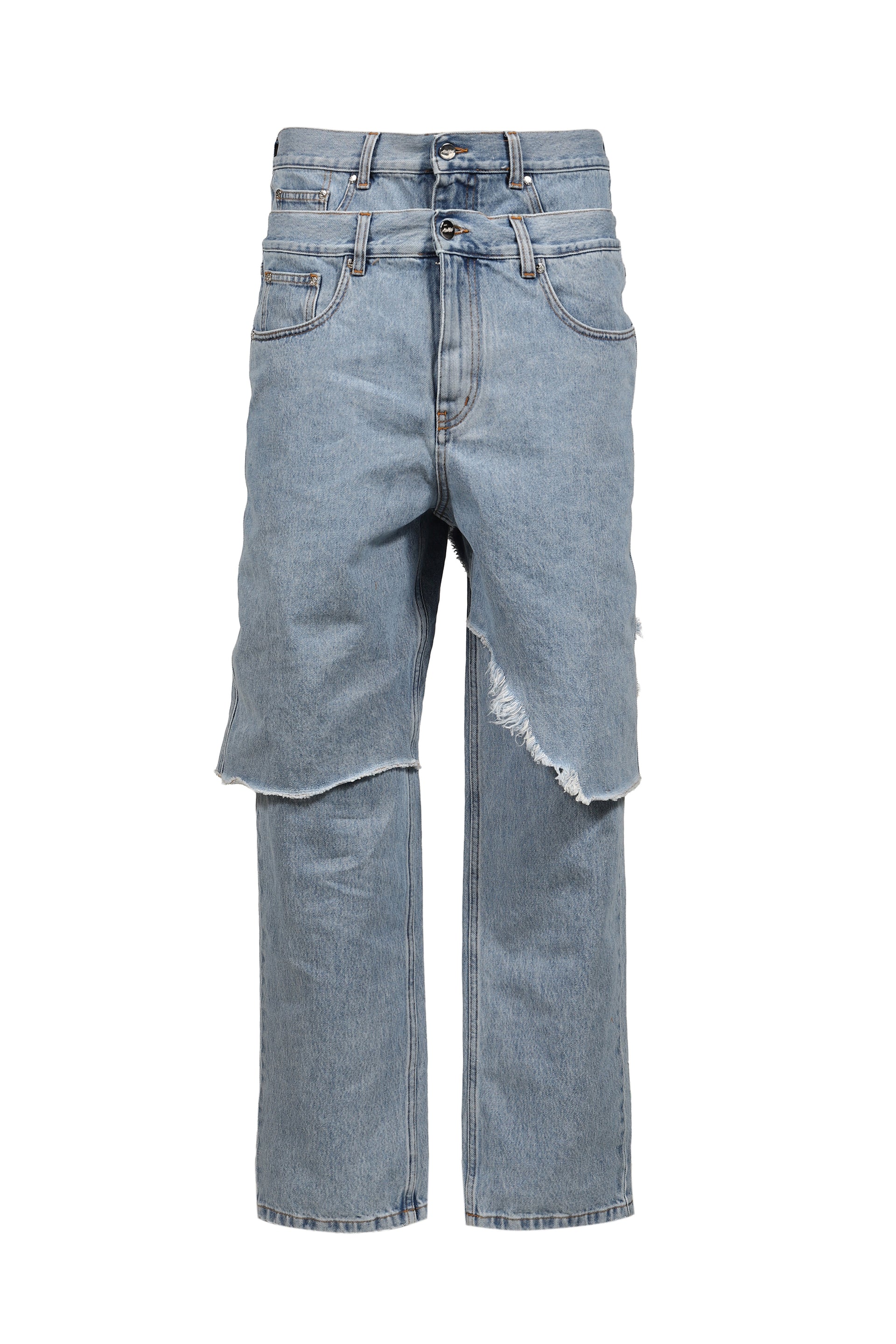 DOUBLE LAYER DENIM / WASHED BLU