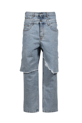 DOUBLE LAYER DENIM / WASHED BLU