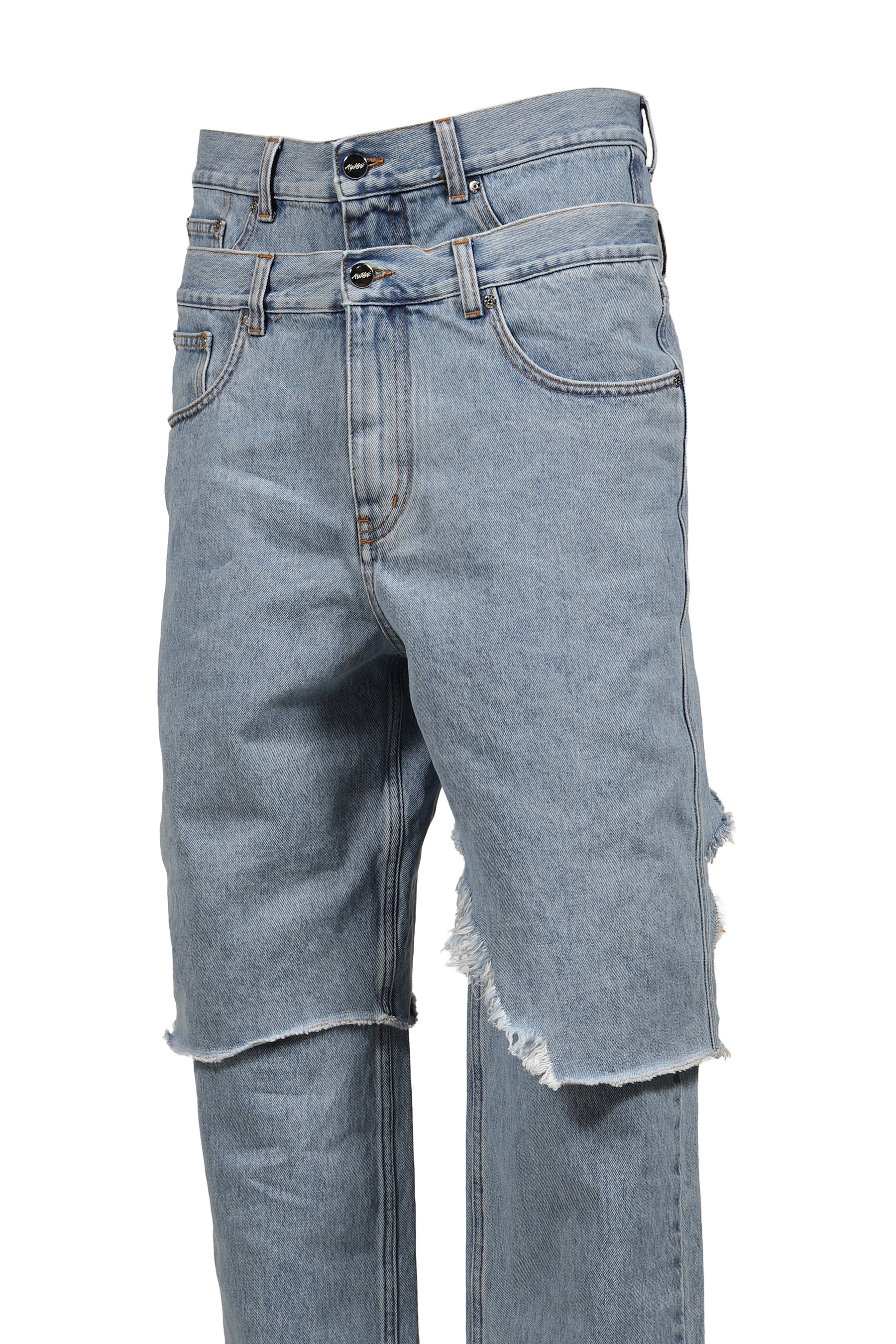 DOUBLE LAYER DENIM / WASHED BLU