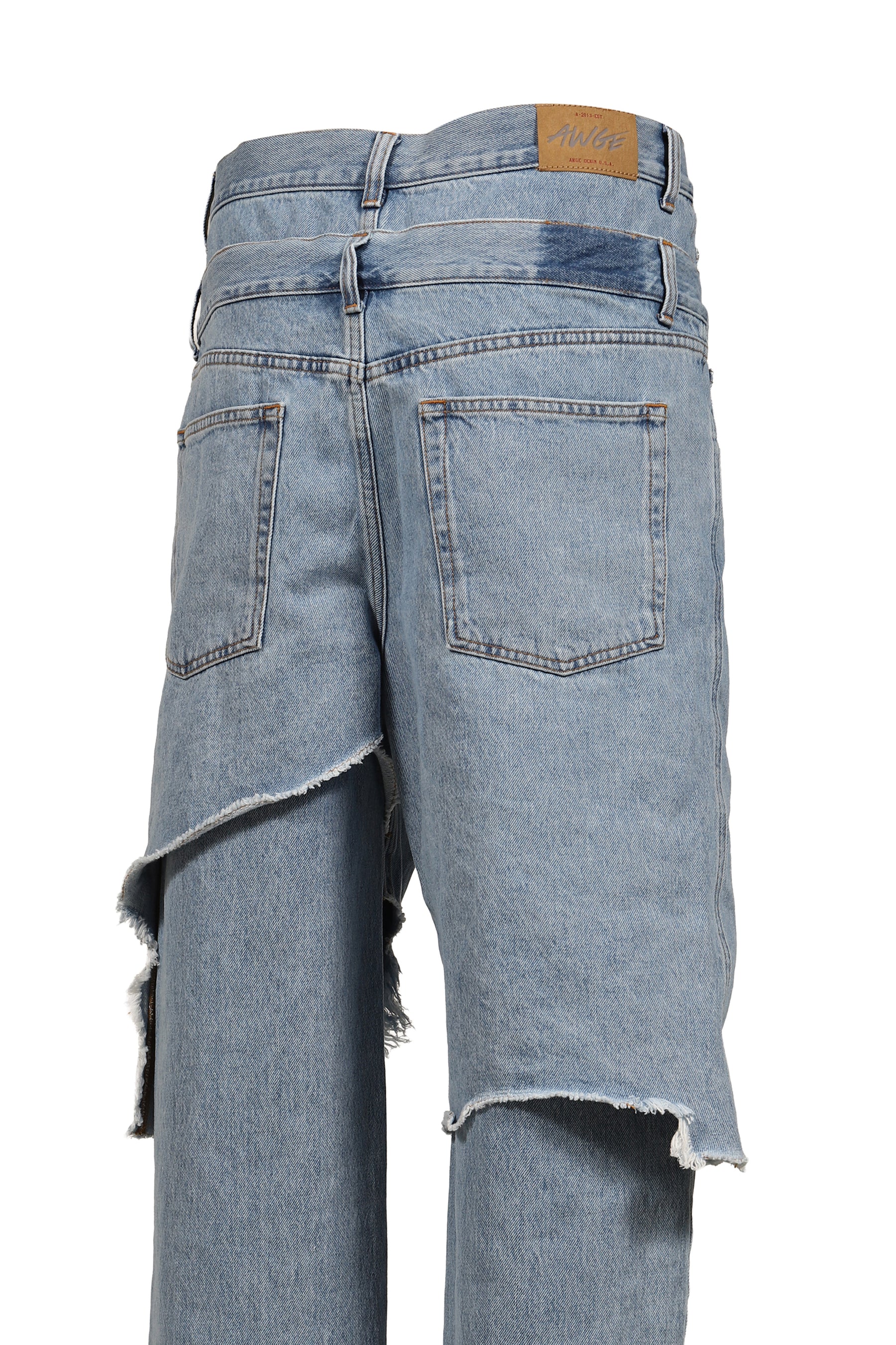 DOUBLE LAYER DENIM / WASHED BLU