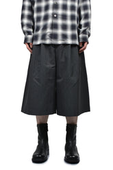 SPLIT SHORTS / GRY PINSTRIPE
