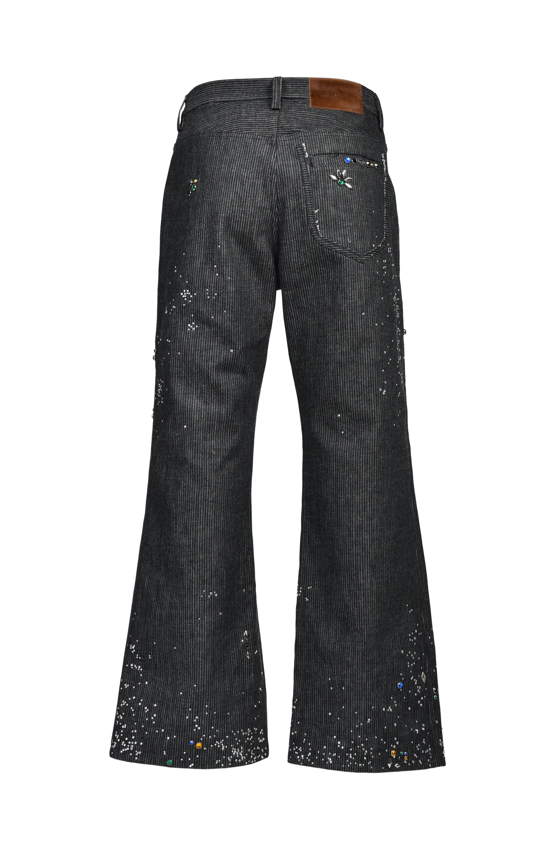 GA**XY PIQUE WORK TROUSERS / BLK